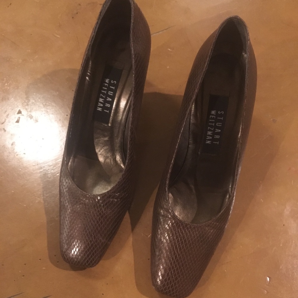 Stuart Weitzman Snakeskin Pumps